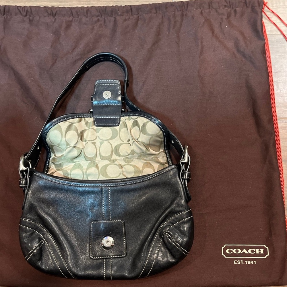 Coach Black Leather Vintage Purse